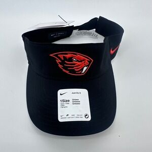 Oregon State‎ Beavers Nike Dri-FIT Visor Black Red Adjustable Hat C-11132 NEW